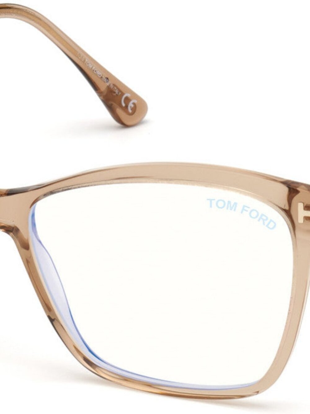 Tom Ford FT5687-B 045 Brown Blue Light Glasses 56